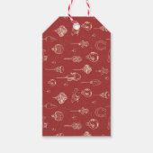 Vintage Ornamente Geschenkanhänger (Vorderseite)