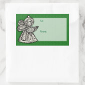 Vintage Ornamente Geschenkartikel Rechteckiger Aufkleber (Tasche)