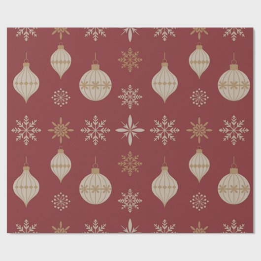 Vintage-Ornamente Geschenkpapier (Flach)