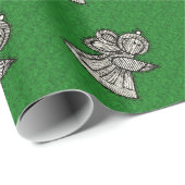 Vintage Ornamente Geschenkpapier (Rolleneckpunkt)