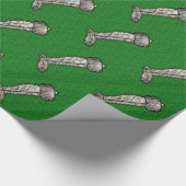 Vintage Ornamente Geschenkpapier (Ecke)