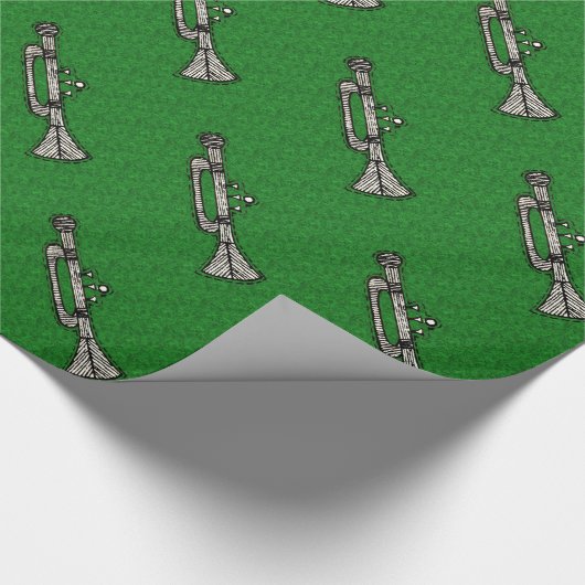 Vintage Ornamente Geschenkpapier (Ecke)