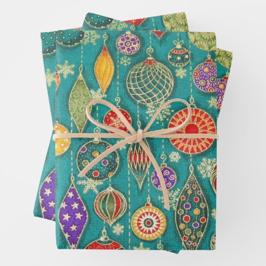 Vintage Ornamente Geschenkpapier Set (Beispiel)