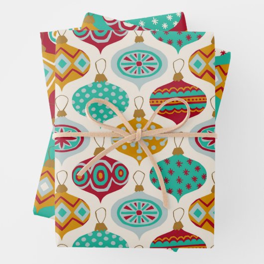 Vintage Ornamente Geschenkpapier Set (Beispiel)