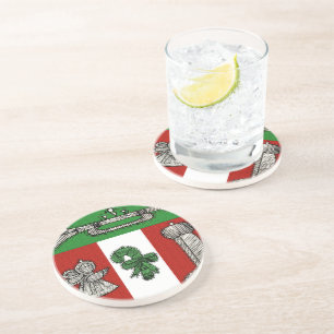 Vintage Ornamente Getränkeuntersetzer