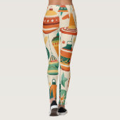 Vintage Ornamente Leggings (Rückseite)