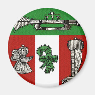 Vintage Ornamente Magnet