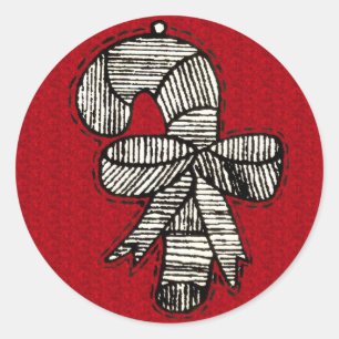 Vintage Ornamente Runder Aufkleber