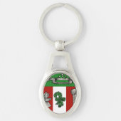 Vintage Ornamente Schlüsselanhänger (Vorderseite)