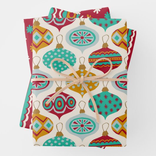 Vintage Ornamente Set Geschenkpapier Set (Beispiel)