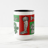 Vintage Ornamente Tasse (Zentrum)