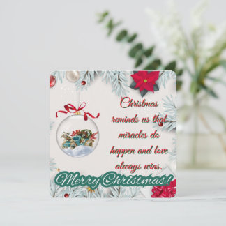 Vintage Ornamente und Poinsettia Weihnachten