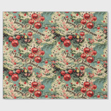 Vintage Ornamente und Weihnachtsflöten auf Soft Bl