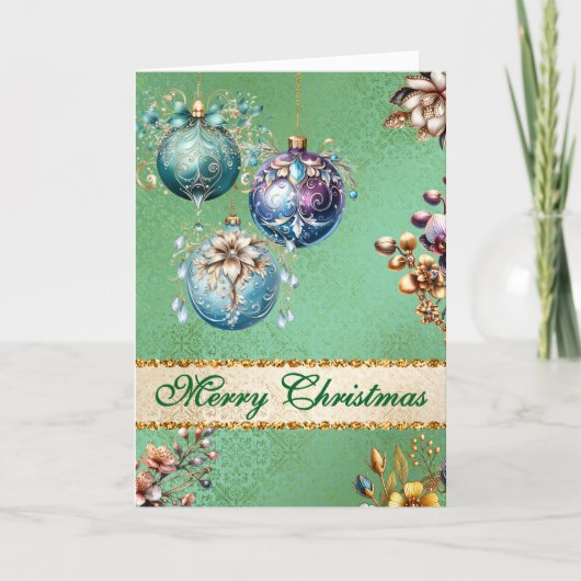 Vintage Ornamente Weihnachten (Vorderseite)