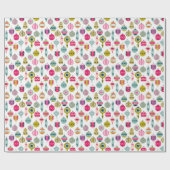 Vintage Ornamente Weihnachten Geschenkpapier (Flach)