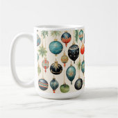 Vintage Ornamente Weihnachten Kaffeetasse (Links)