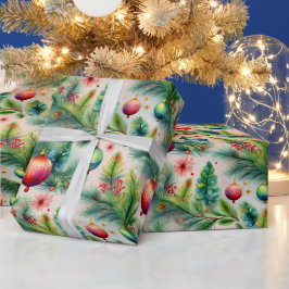 Vintage Ornamente Weihnachtsverpackung Geschenkpapier