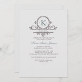 Vintage Ornamentik 3 Einladung (Vorne/Hinten)