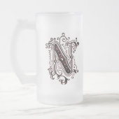 Vintage Ornamentik "N" - Tasse (Links)