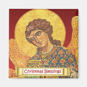 Vintage orthodoxe Ikone, Engel Gabriel Magnet