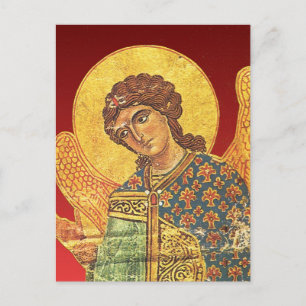 Vintage-orthodoxe Ikone, Engel Gabriel Postkarte