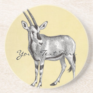 Vintage Oryx Achterbahn Sandstein Untersetzer