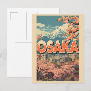 Vintage OSAKA Japan Insel Honshu Geschenke Postkarte