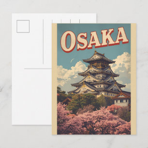 Vintage OSAKA Japan Insel Honshu Geschenke Postkarte