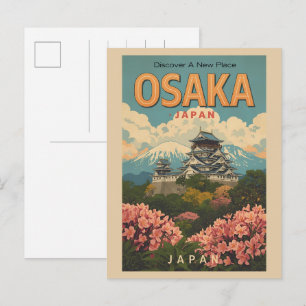 Vintage OSAKA Japan Insel Honshu Geschenke Postkarte