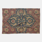 Vintage Ostasian Red Pattern Geschirrtuch (Horizontal)