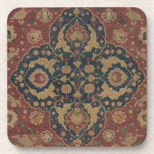 Vintage Ostasian Red Pattern Getränkeuntersetzer (Vorderseite)