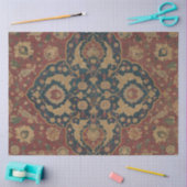 Vintage Ostasian Red Pattern Seidenpapier (Basteln)