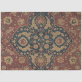 Vintage Ostasian Red Pattern Seidenpapier (Vorderseite)