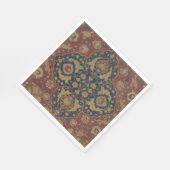 Vintage Ostasian Red Pattern Serviette (Ecke)