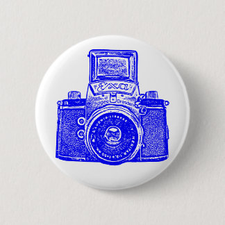 Vintage ostdeutsche Kamera - Blau Button