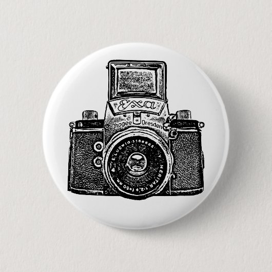 Vintage Ostdeutsche Kamera Button (Vorderseite)