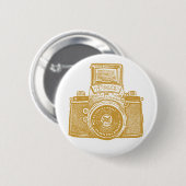 Vintage ostdeutsche Kamera - Caramel Brown Button (Vorne & Hinten)