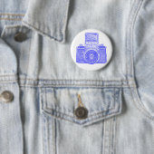 Vintage ostdeutsche Kamera - Electric Blue Button (Beispiel)
