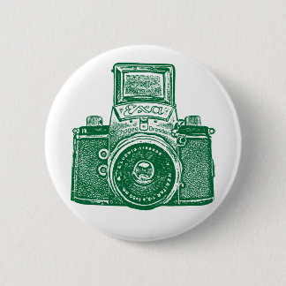 Vintage ostdeutsche Kamera - Forest Green Button