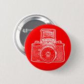 Vintage ostdeutsche Kamera II - Rot Button (Vorne & Hinten)