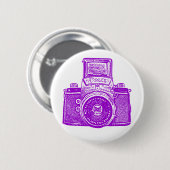 Vintage ostdeutsche Kamera - Lila Button (Vorne & Hinten)