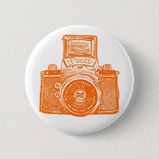Vintage ostdeutsche Kamera - Orange Button