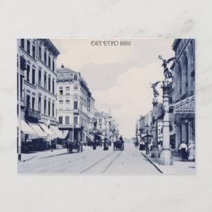 Vintage Ostende 1895 Postkarte