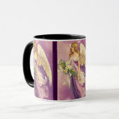 Vintage Osterangel-Tasse Tasse (Vorderseite Links)