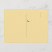 Vintage Osterbabys & Bunny Rabbits Niedlich gelb Postkarte (Rückseite)