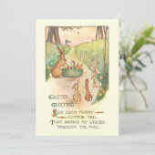 Vintage Osterbände und Rhyme Feiertagskarte (Stehend Vorderseite)