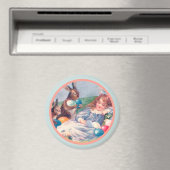 Vintage Osterbände und Schlafmädchenmagnet Magnet (In Situ (Geschirrspüler))