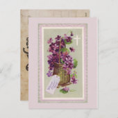 Vintage OsterBlume Postkarte (Vorne/Hinten)