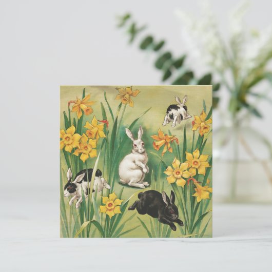 Vintage Osterbrunnen (1906), Feiertagskarte (Stehend Vorderseite)