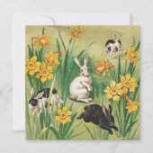 Vintage Osterbrunnen (1906), Feiertagskarte (Vorderseite)